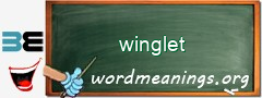 WordMeaning blackboard for winglet